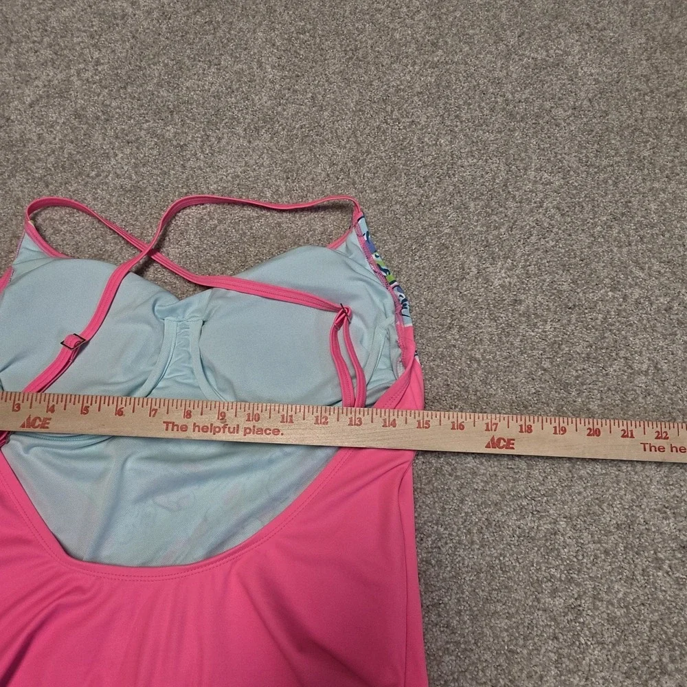 Lilly Pulitzer‎ Azalea One Piece Swimsuit Pink Tropics Sway this Way Sz 12 NWOT